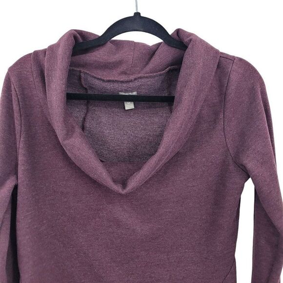 Converse Sweatshirt M Purple Oversized Cowl Neck Long Sleeve Streetwear Grunge - Picture 5 of 12